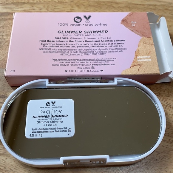 PACIFICA BEAUTY | Blush + Highlight Duo in Fire Lit and Glimmer Shimmer - Picture 2 of 3